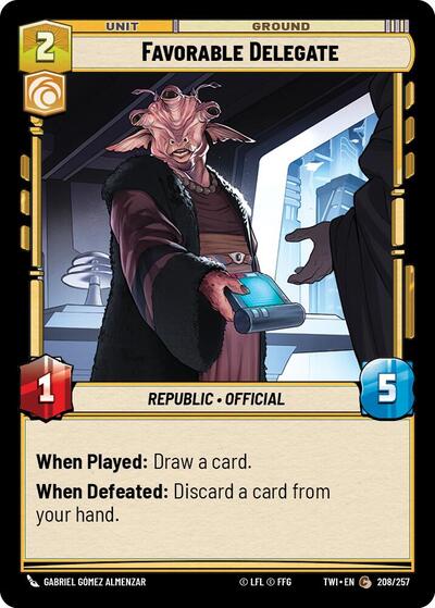 Favorable Delegate (Twilight of the Republic) Near Mint