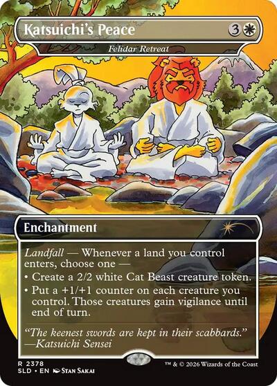 Katsuichi's Peace - Felidar Retreat (Secret Lair) Near Mint Foil
