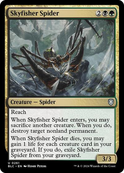 Skyfisher Spider (Commander: Bloomburrow) Light Play