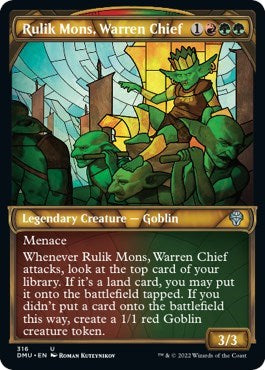 Rulik Mons, Warren Chief (Showcase) (Dominaria United) Light Play