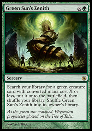 Green Sun's Zenith (Mirrodin Besieged) Medium Play Foil