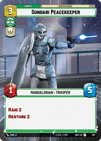 Sundari Peacekeeper (Hyperspace) (Shadows of the Galaxy) Near Mint Foil