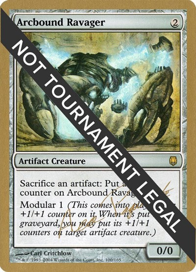 Arcbound Ravager - 2004 Aeo Paquette (DST) (World Championship Decks) Light Play