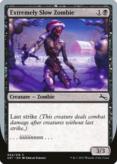 Extremely Slow Zombie (C) (Unstable) Light Play Foil