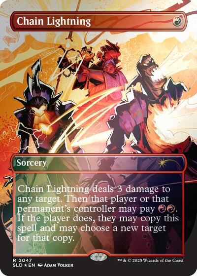 Chain Lightning (2047) (Rainbow Foil) (Secret Lair) Near Mint Foil