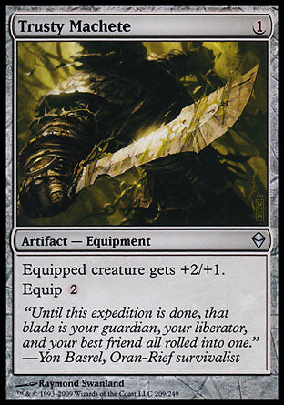 Trusty Machete (Zendikar) Light Play