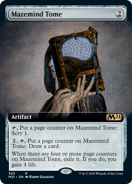 Mazemind Tome (Extended Art) (Magic 2021 Core Set) Near Mint