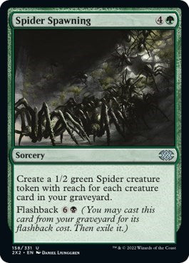 Spider Spawning (Double Masters 2022) Light Play Foil