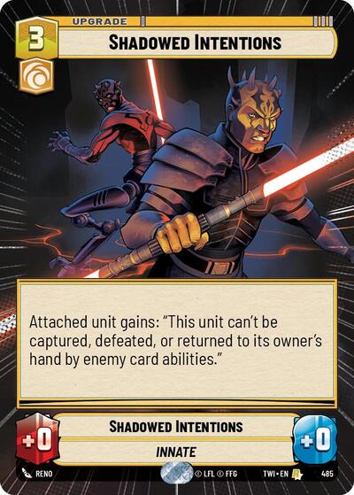 Shadowed Intentions (Hyperspace) (Twilight of the Republic) Near Mint Foil