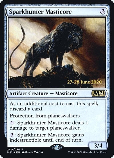 Sparkhunter Masticore (Promos: Prerelease Cards) Light Play Foil