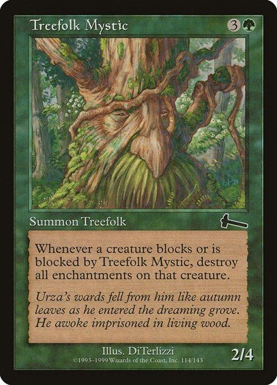 Treefolk Mystic (Urza's Legacy) Heavy Play Foil