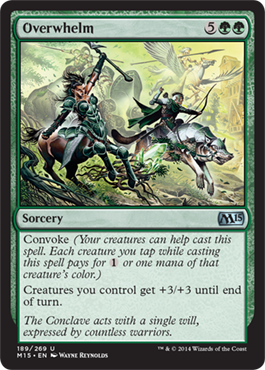 Overwhelm (Magic 2015 Core Set) Light Play