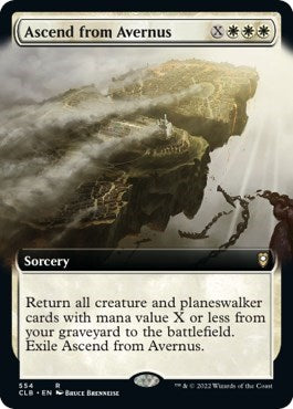 Ascend from Avernus (Extended Art) (Commander Legends: Battle for Baldur's Gate) Damaged / Poor Foil