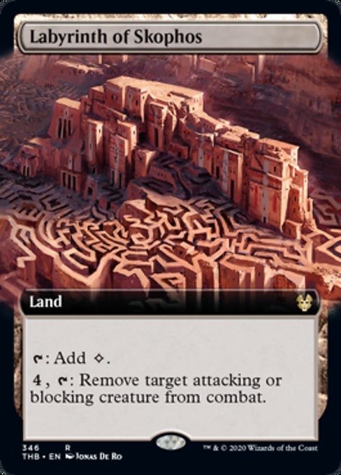 Labyrinth of Skophos (Extended Art) (Theros Beyond Death) Light Play