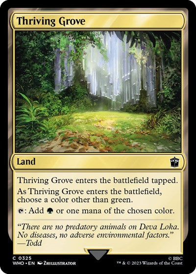 Thriving Grove (Universes Beyond: Doctor Who) Near Mint Foil