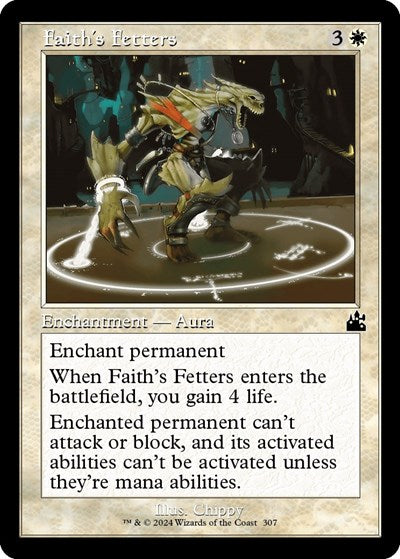 Faith's Fetters (Retro Frame) (Ravnica Remastered) Near Mint