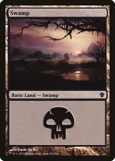 Swamp (346) (Commander 2013) Light Play