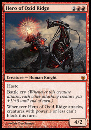 Hero of Oxid Ridge (Mirrodin Besieged) Medium Play