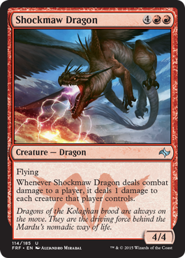 Shockmaw Dragon (Fate Reforged) Light Play