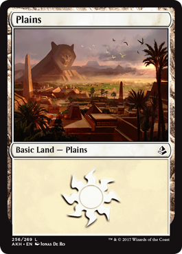 Plains (3) (Amonkhet) Light Play Foil