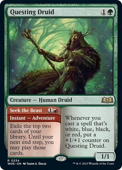 Questing Druid (Wilds of Eldraine) Medium Play