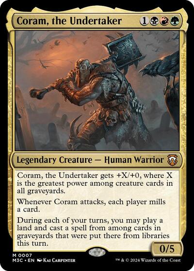 Coram, the Undertaker (Commander: Modern Horizons 3) Light Play Foil
