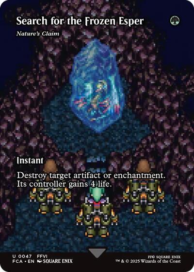 Search for the Frozen Esper - Nature's Claim (Showcase) (Universes Beyond: FINAL FANTASY: Through the Ages) Near Mint