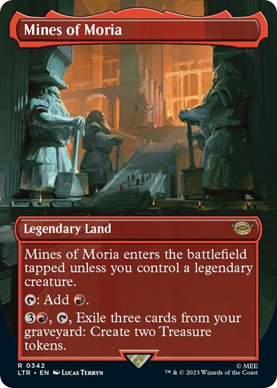 Mines of Moria (Borderless) (Universes Beyond: The Lord of the Rings: Tales of Middle-earth) Near Mint