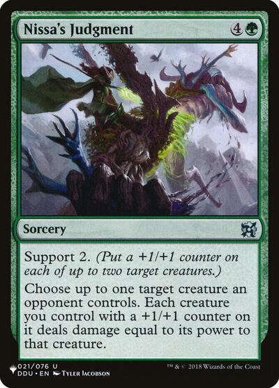 Nissa's Judgment (The List) Light Play