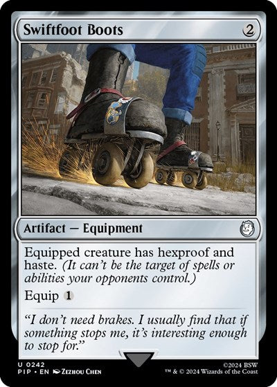 Swiftfoot Boots (Universes Beyond: Fallout) Light Play Foil
