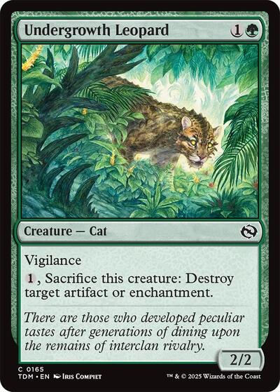 Undergrowth Leopard (Tarkir: Dragonstorm) Near Mint