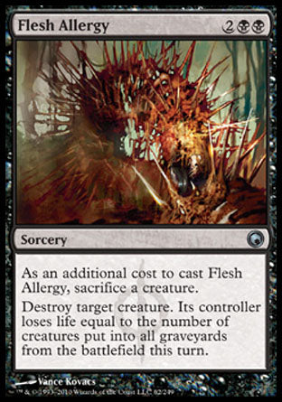 Flesh Allergy (Scars of Mirrodin) Medium Play Foil