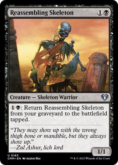 Reassembling Skeleton (Commander Masters) Light Play