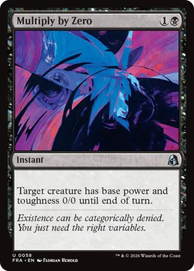 Multiply by Zero (Reality Fracture) Near Mint Foil