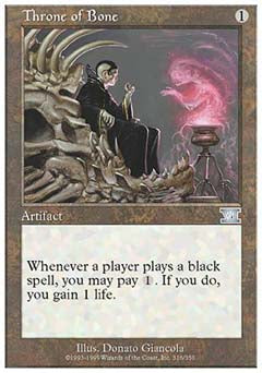 Throne of Bone (Classic 6th Edition) Light Play