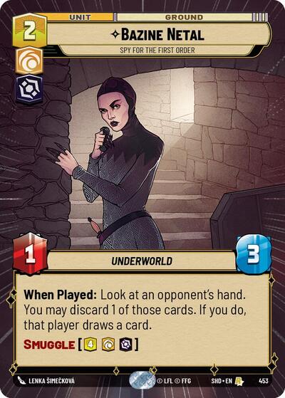 Bazine Natal Spy for the First Order (Hyperspace) (Shadows of the Galaxy) Near Mint Foil