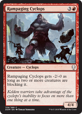 Rampaging Cyclops (Dominaria) Light Play