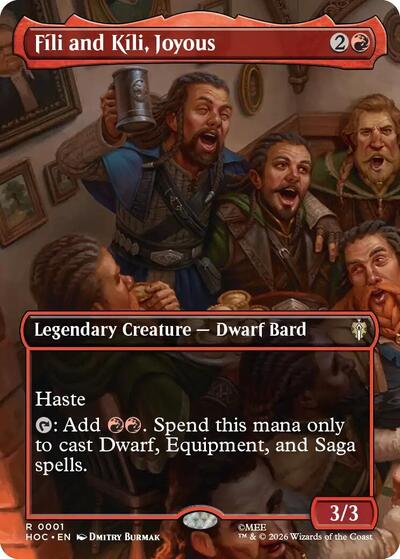 Fili and Kili, Joyous (Borderless) (The Hobbit: Eternal-Legal) Light Play Foil