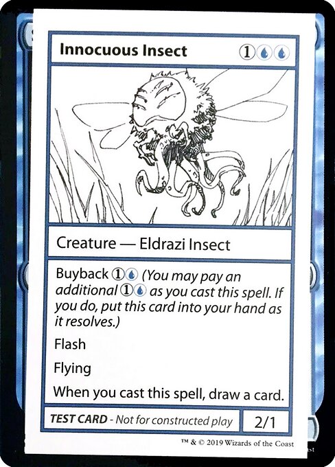 Innocuous Insect (No PW Symbol) (Mystery Booster Test Print 2021) Near Mint