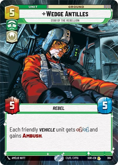 Wedge Antilles Star of the Rebellion (Hyperspace) (Spark of Rebellion) Near Mint