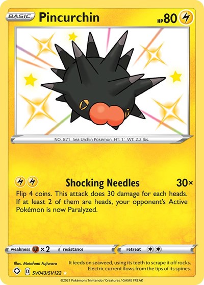 Pincurchin (Shining Fates: Shiny Vault) Near Mint Holofoil