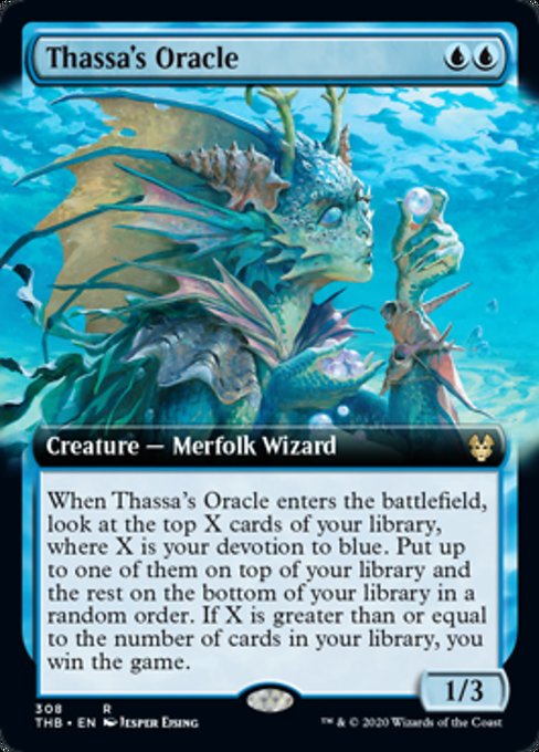 Thassa's Oracle (Extended Art) (Theros Beyond Death) Light Play
