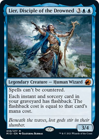 Lier, Disciple of the Drowned (Promo Pack: Innistrad: Midnight Hunt) Near Mint