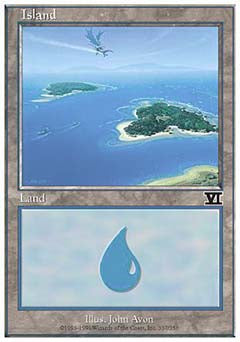 Island (337) (Classic 6th Edition) Heavy Play