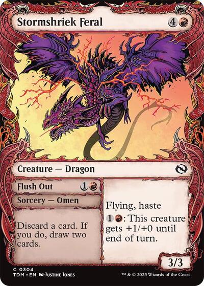 Stormshriek Feral (Showcase) (Tarkir: Dragonstorm) Near Mint