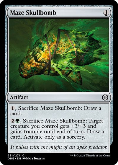 Maze Skullbomb (Phyrexia: All Will Be One) Light Play Foil