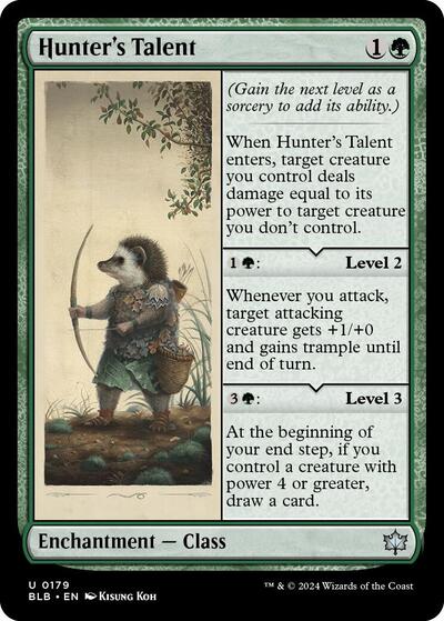 Hunter's Talent (Bloomburrow) Light Play Foil