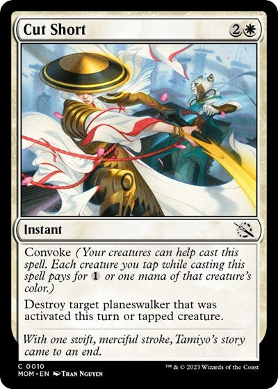 Cut Short (March of the Machine) Light Play Foil