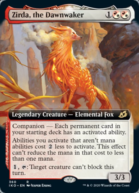 Zirda The Dawnwaker (Extended Art) (Ikoria: Lair of Behemoths) Light Play