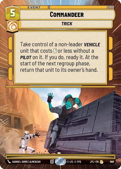 Commandeer (Hyperspace Foil) (Jump to Lightspeed) Near Mint Foil